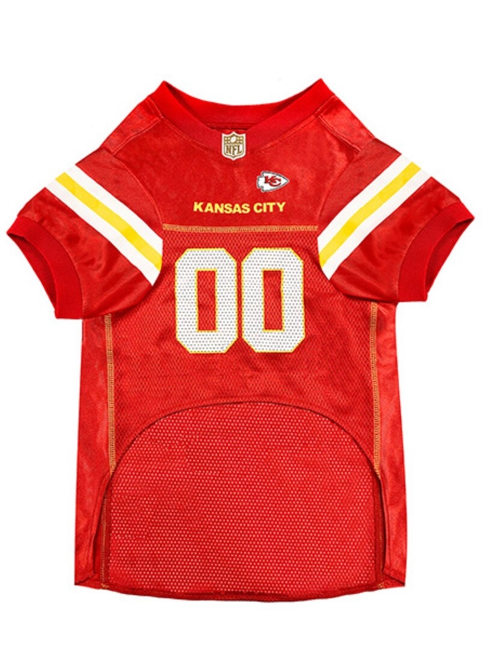 Kansas City Chiefs NFL Mesh Pet Jersey Size Large